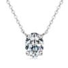 Anryss 925 sterling silver Affordable luxury pigeon egg moissanite necklace versatile and simple clavicle chain