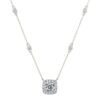 Anryss 925 Sterling Silver Necklace with Moissanite Dream Pendant - Fashionable Clavicle Chain Accessories