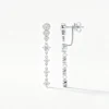 Anryss 925 sterling silver Elegant Moissanite Stud Earrings – Chic "Insta-Style" for Women