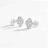 Anryss 925 sterling silver Women's Square Stud Earrings – Trendy Korean-Style "Insta-Worthy" Accessories