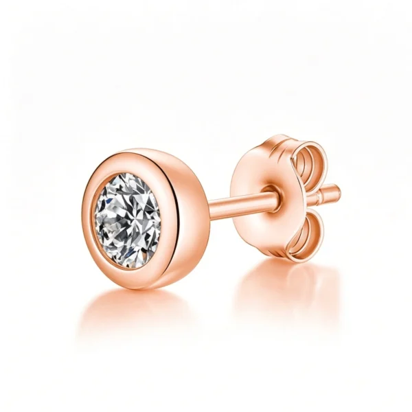 Anryss 925 sterling silver Moissanite Perception Bubble Earrings Minimalist Style
