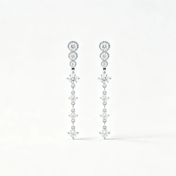 Anryss 925 sterling silver Elegant Moissanite Stud Earrings – Chic "Insta-Style" for Women
