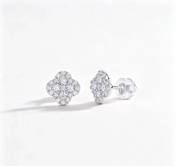 Anryss 925 sterling silver Women's Square Stud Earrings – Trendy Korean-Style "Insta-Worthy" Accessories
